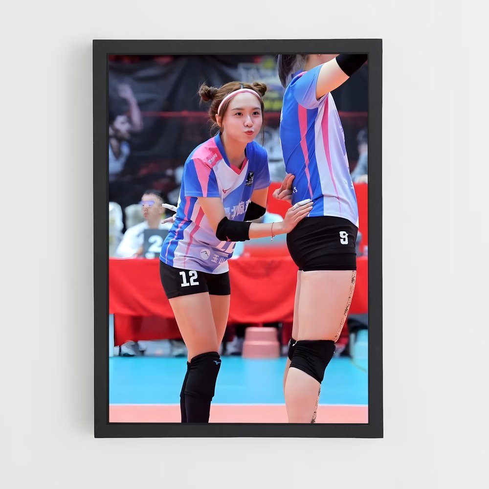 Poster Duel de Volée – affiche Volleyball (vue 2)